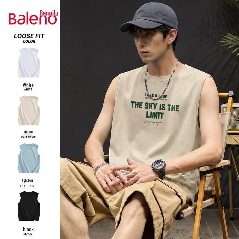 Baleno Men s Cotton Loose Fit Tank Top 4XL