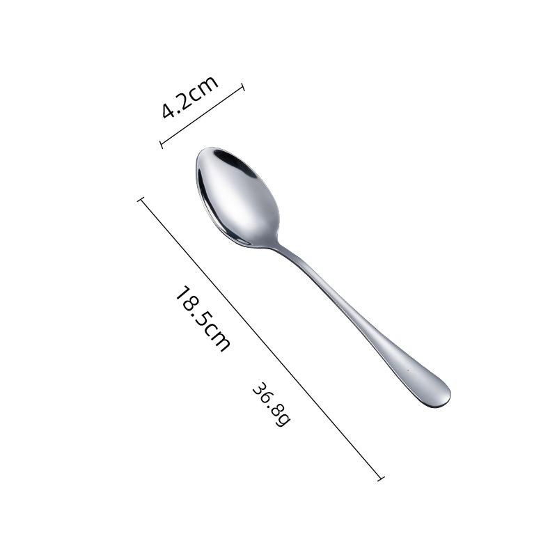 Stainless Steel Western Tableware Household Eating Spoon Hotel Thickened Steak Knife and Fork Western Dessert Coffee Spoon