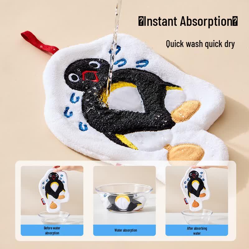 Pingu Cute Hanging Hand Towel