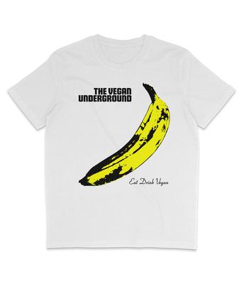 The Vegan Underground - Yellow Banana - Organic T-Shirt - Veganuary - Velvet
