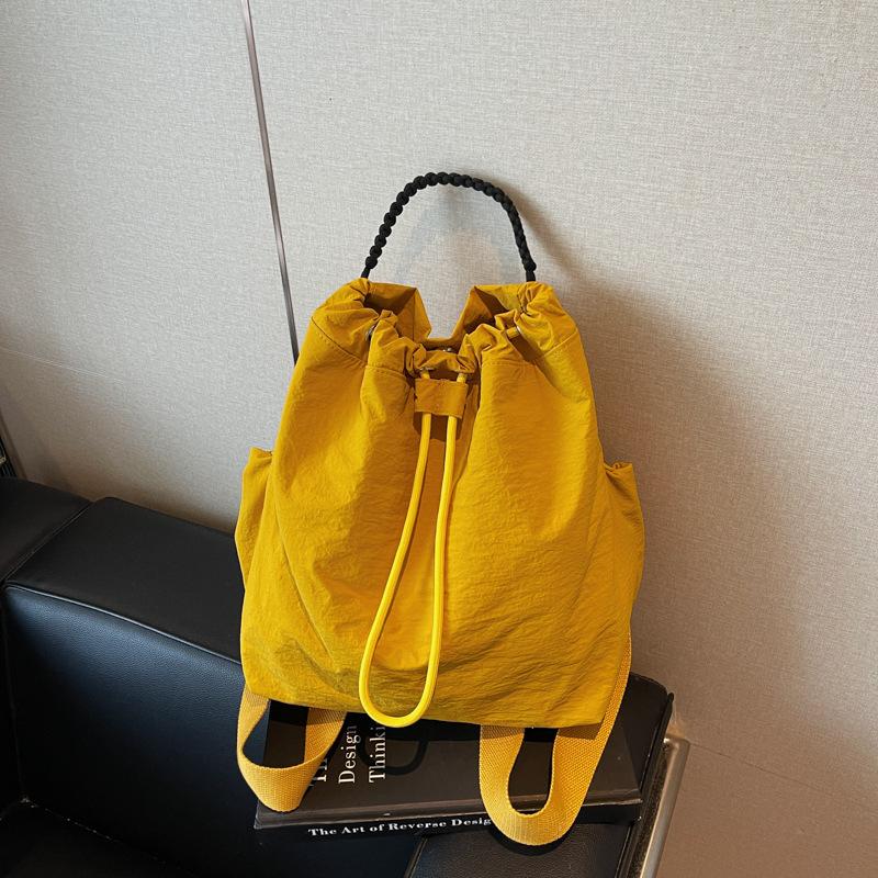 Drawstring Backpack Female Large Capacity Leisure Student Class School Bag Mountaineering Bag Travel Backpack