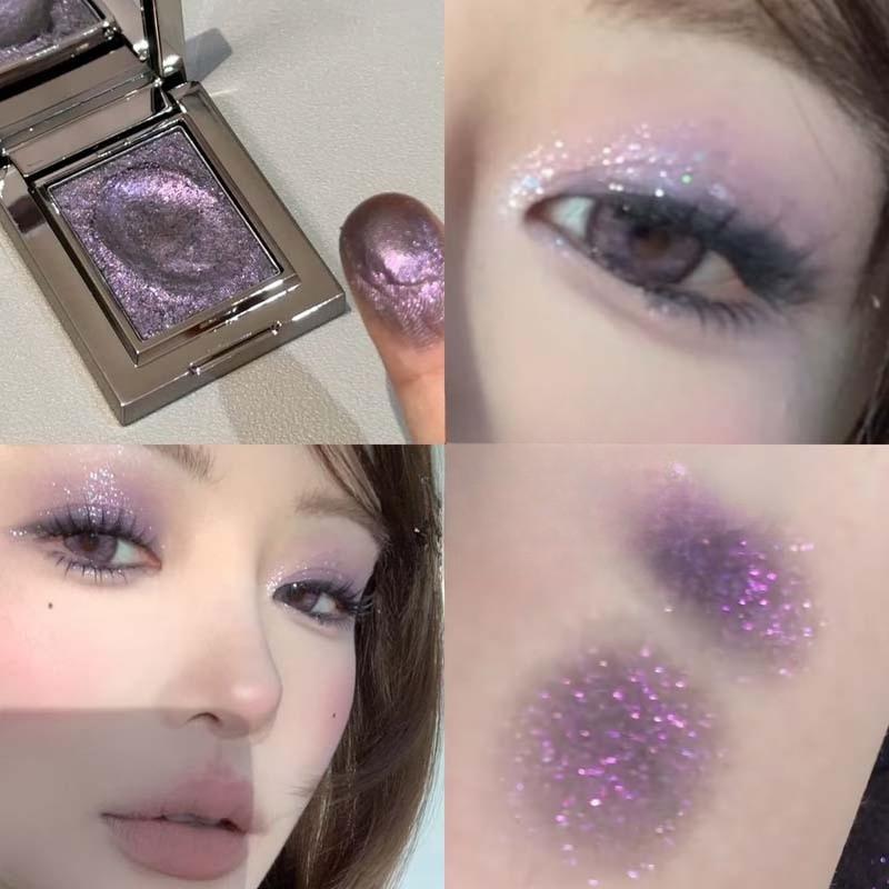 Spazio cowboy cosmico Evidenziatore Occhi Glitter Ombretto monocromatico Tavolozza Shimmer Satin Trucco Tavolozza Ombretto Kit evidenziazione