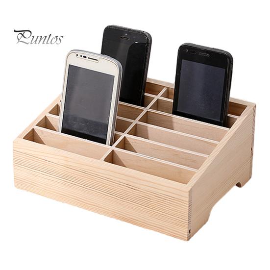 

Деревянный держатель для сотового телефона 12/16 сеток, экологически чистый отдельно стоящий дизайн, настольный органайзер, стеллаж для хранения телефона