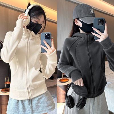 Veste Sweatshirt Polaire Slim Fit pour Femmes Automne 2025 - Doublure Polaire Épaissie, Style Printemps & Automne