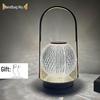 Creative USB-Charged Minimalist LED Metal Table Lamp - Bedside Night Light Ornament