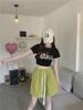 Women's High-Waist Elastic Sports Shorts - Summer 2024 Korean Style Wide-Leg Casual Pants