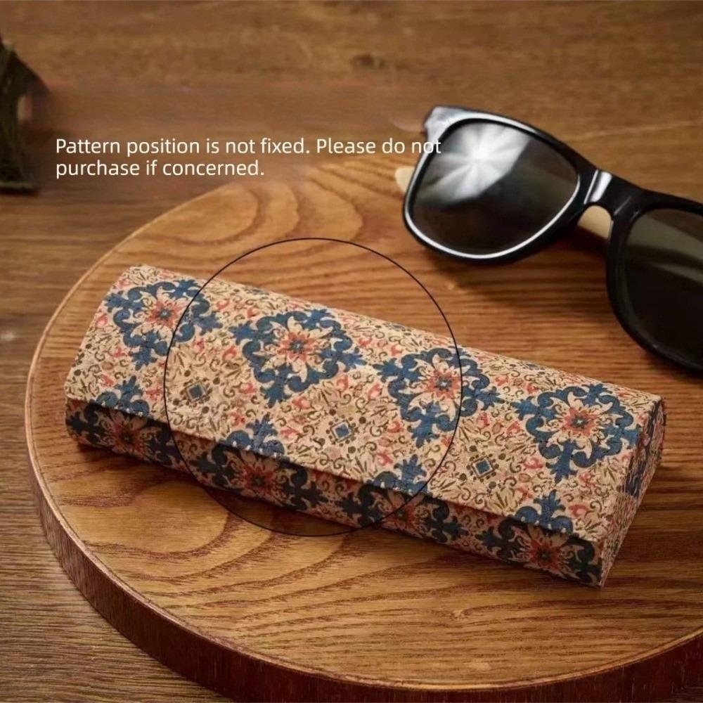 Exotic Pattern Glasses Box Anti-pressure Sunglasses Storage Box Vintage Glasses Case  Women