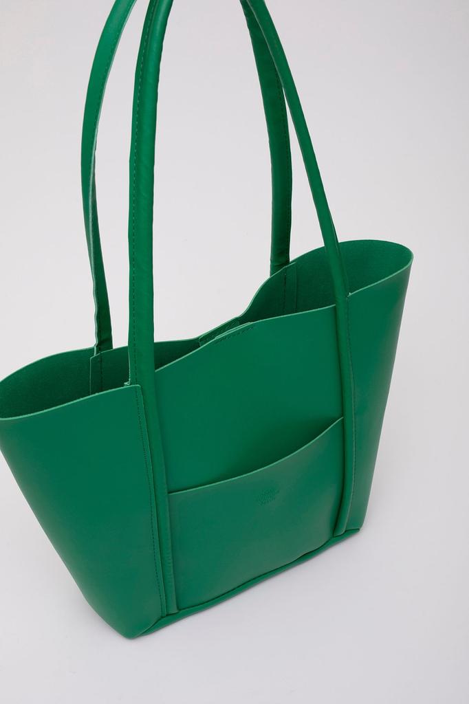 Women's Stylish and Useful Shoulder Bag Blue Shk80 Faux Leather Large Size Arm and Shoulder Bag with Front Pocket and Snap Makeup Bag L:26E:40W:8C