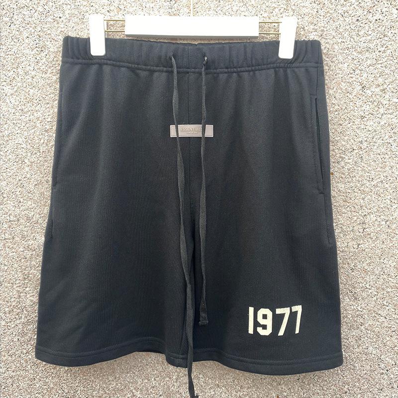 

GOD Essential 1977 Повседневные спортивные шорты с флокированным принтом - Модный дизайн с пятью точками Extra Large