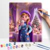 Disney Princess Party Oil Painting Hand Painting Coloring Painting Handmade Diy Home Decoration Gift