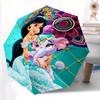 1pc Princess Jasmine 8-Rib Automatic Folding Umbrella, Portable & Foldable, Casual Outdoor Use,  Outdoor Umbrella Y250726007