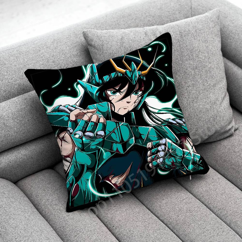 S-Saint Seiya Knights Zodiac Throw Pillow Case For 45X45Cm 40X40Cm 55X55Cm 50X50Cm 30X30Cm Square Car Pillowcase Shell