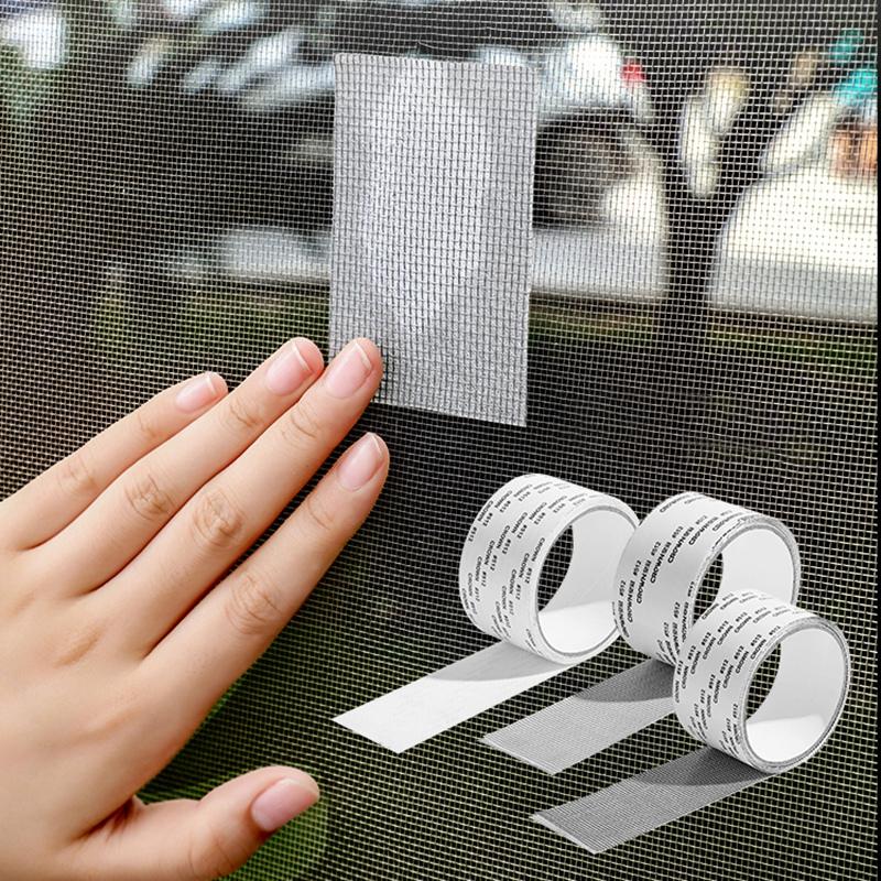 Fenster-Fliegengitter-Aufkleber Selbstklebender Aufkleber für Fliegengitterfenster Mückenpflaster für Fliegengittervorhang Beschädigter Reparaturaufkleber