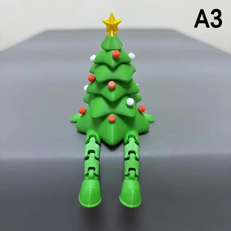 3D Printed Christmas Ball Christmas Tree Ornament With Movable Joint Christmas Decorations Festive Tabletop Display Statue