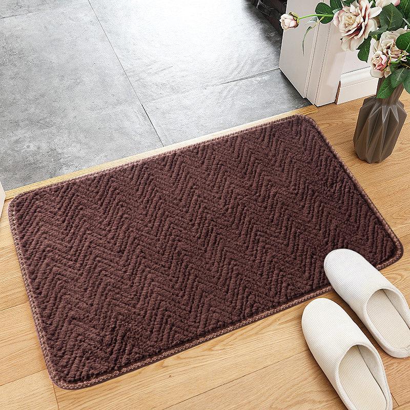 Super Absorbent Corduroy Bathroom Floor Mats Non-slip Bathroom Household Bathroom Mats Bedroom Door Mats Home Decoration