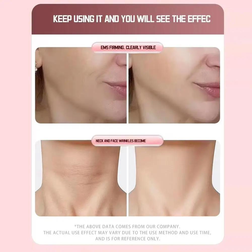 New Professional EMS Dual-Roller Facial Massager - Microcurrent Neck Firming Device with V-Lift Technology for Home Beauty Care