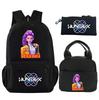 3Pcs/set Anime Demon Hunters Printed Backpack with Shoulder Bag Pencil Case for Student Boy Girl Schoolbag Large Capacity Waterproof Bookbag