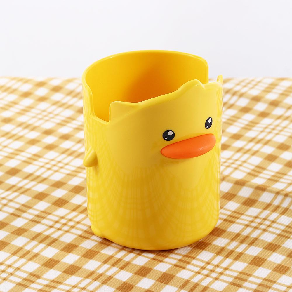 Supplies Home Decor Yellow Duck Pen Holder Desktop Storage Box Pencil Case Student Stationery