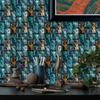 KUUJOJO 3D Vintage Faux Wall Tile Self-Adhesive Decal for Kitchen, Living Room and Bathroom Wall Decor, 11.8 in. X 5.91 in.