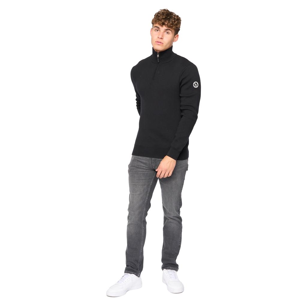 Bewley & Ritch Mens Kempsford Knitted Funnel Neck Jumper