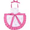 Cupcake Kids Apron, Pink Baking Bib Apron for 2-6 Years Child, Adjustable Kitchen Apron for Little Girls, Cooking, Daughters, Gardening, Toddler Gift