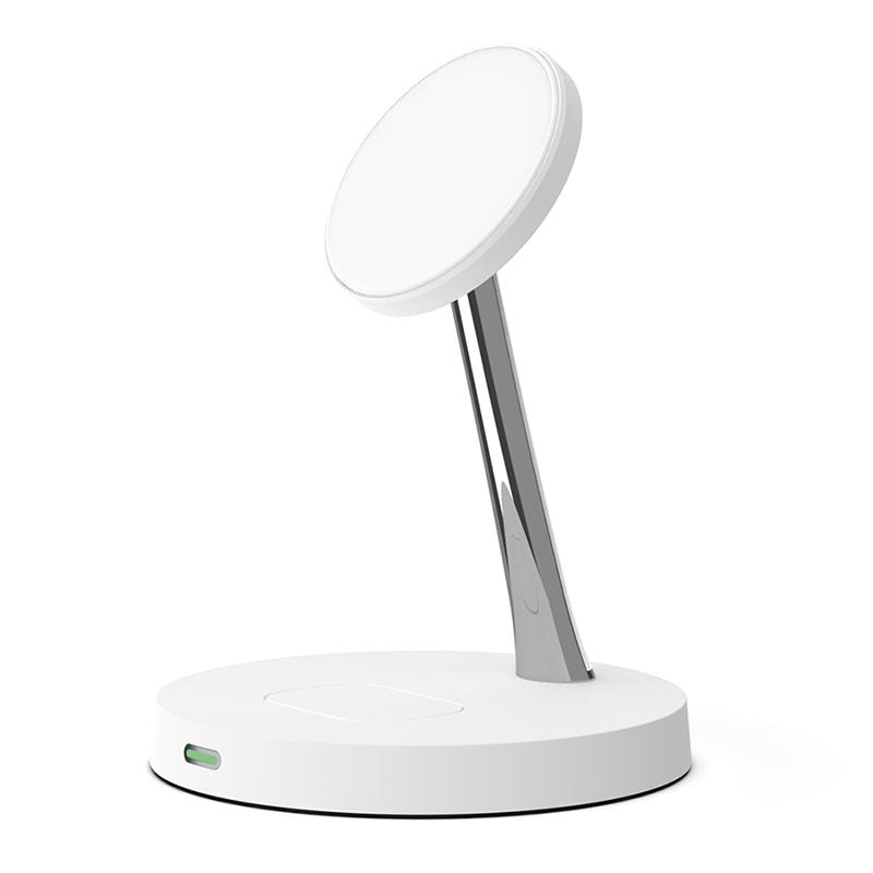 

T269 15W Fast Charging Station with Night Light Magnetic Wireless Charger for iPhone/AirPods Pro (QI Certified) White