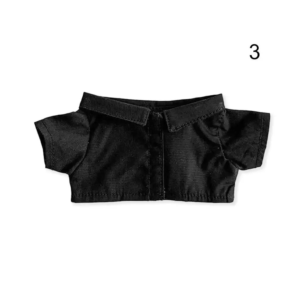 For 20cm Idol Doll Clothes Accessories Striped Short Sleeve Cotton Stuffed Doll Shirt Top Blouse T-shirt Kids Toy Gift