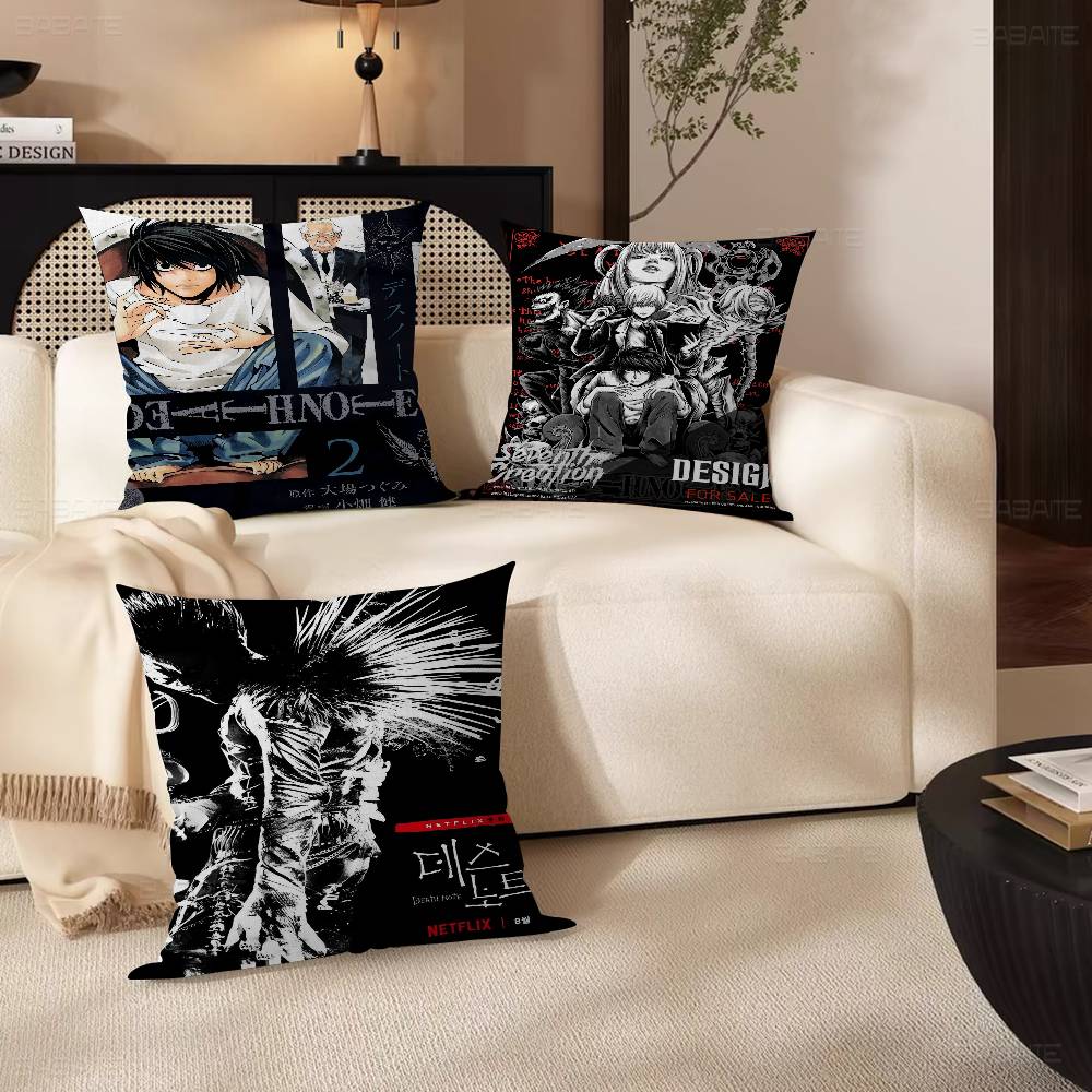 Death Note Anime Pillow Anime Pillow Sofa Bed Head Pillow Cover Cushion Cover 45x45 Cm Fashion