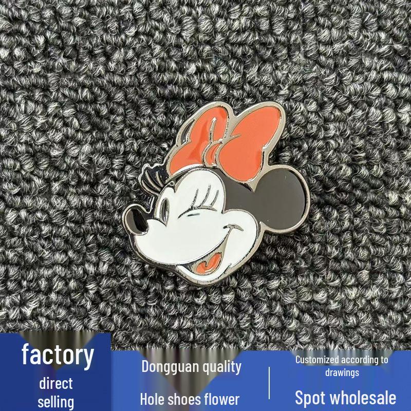 New Mickey Mouse Flower Metal Charms for Crocs - Decorative Shoe Accessories