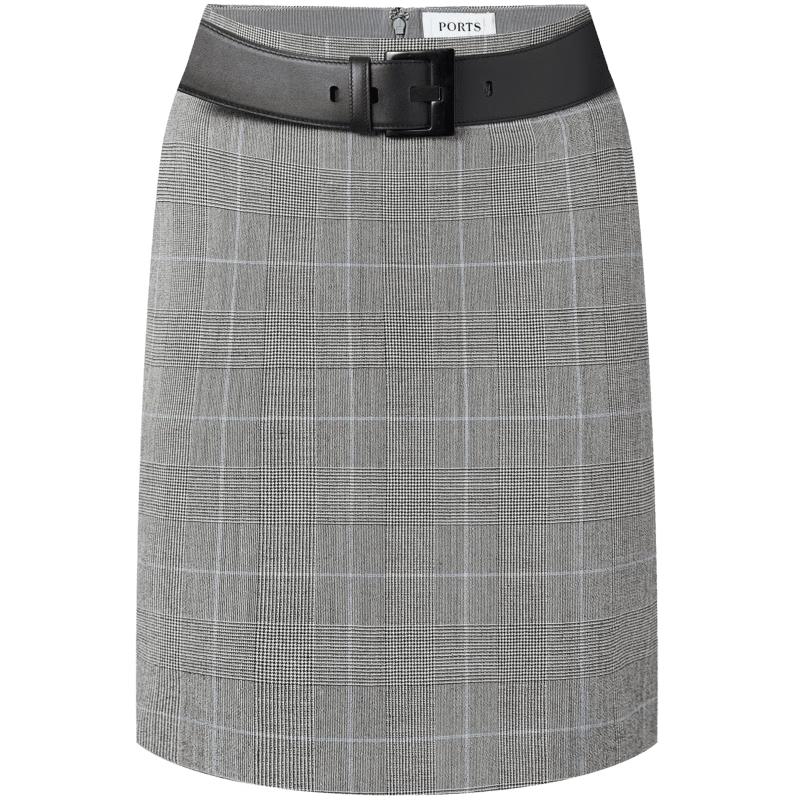 PORTS Women s Classic Plaid Wool Skirt 8