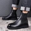 Men's Chelsea Boots, Autumn/Winter British Style, Plus Velvet Mid-High Martin Boots