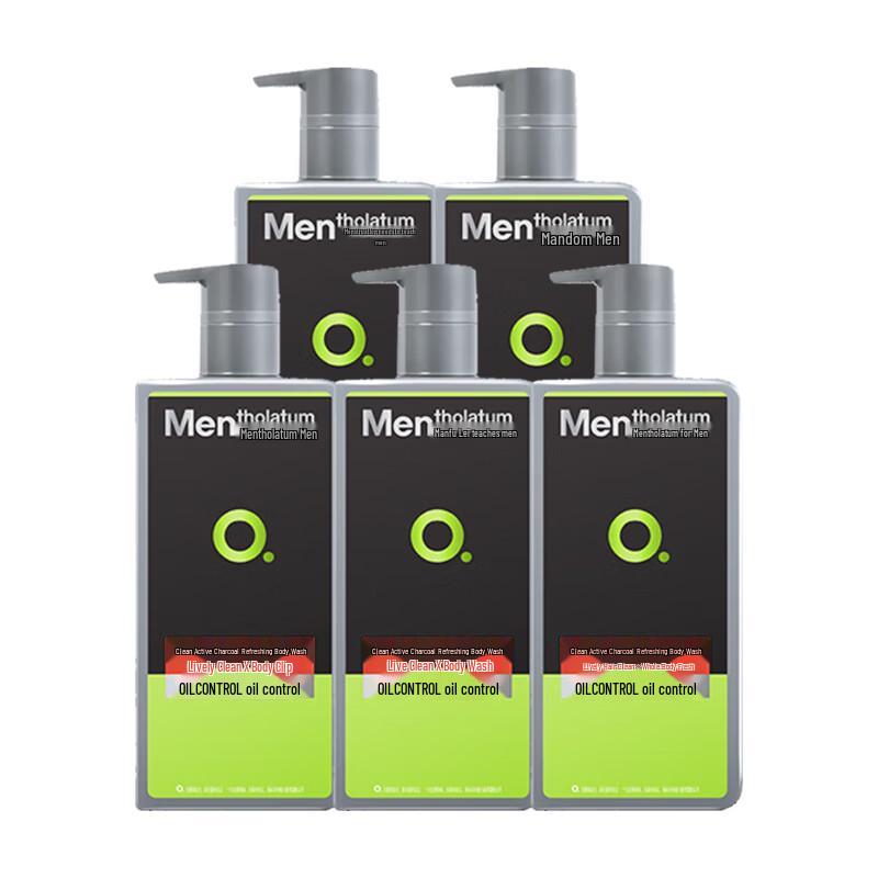 Mentholatum Men s Clean Charcoal Shower Gel (5x500ml)