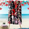 Colorful anime style 2D Flat Print Beach Towel, Large Soft Quick Dry Towel for Beach Camping SwimmingXSTJ0915477
