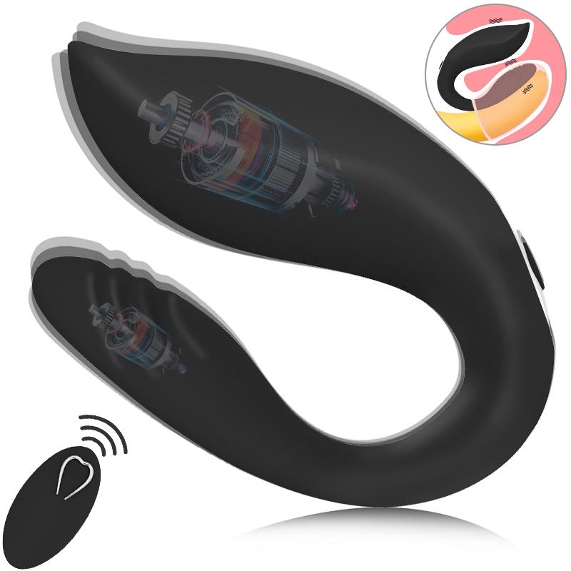 Wireless Remote Control Double Vibrators For Couple Wearable Dildo Female G Spot Stimulator Sex Toys Goods For Women Adults
