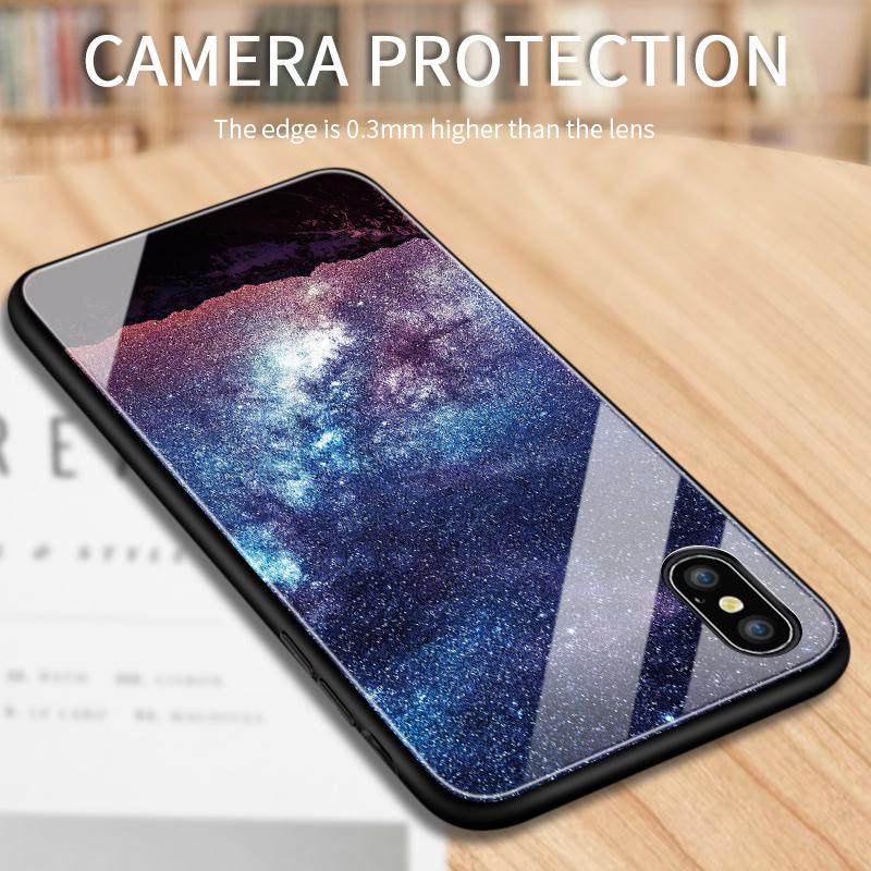 Pouzdro na telefon z tvrzeného skla pro Huawei P30Lite Honor 90Lite 9X X6A X9B Infinix Hot40 Note30 Tecno Spark20 Moto G15 G22 Měkký okraj Nárazuvzdorný Hladký kryt