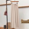2025 Women's High Waist Wide Leg Ice Silk Pants - Spring/Summer Loose, Slimming, Floor-Length.