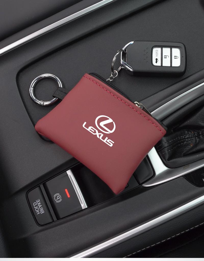 Kožené pouzdro na klíče od auta Klíčenka Mini úložná taška Příslušenství Pro Lexus F SPORT ES RX NX LS UX LM LX GX LC RZ IS CT GS RC HS SC LBX