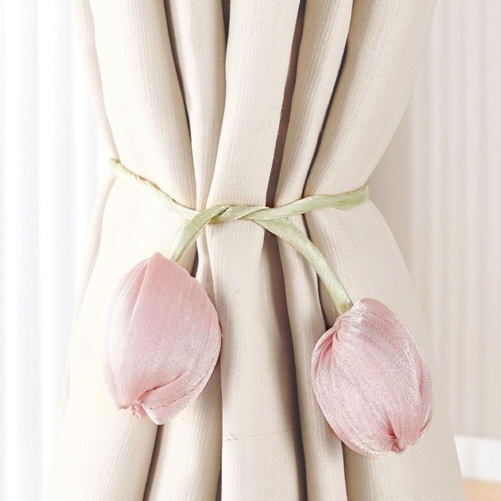 1 Paar Elegante Tulpen-Vorhangbänder Verstellbare Vorhangschnalle Elegante Vorhänge Kordel Wohnzimmer