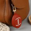 Creative Mini Coin Bag PU Leather Keychain Coin Purse Sports Theme Sport Ball Pendant  Daily Use