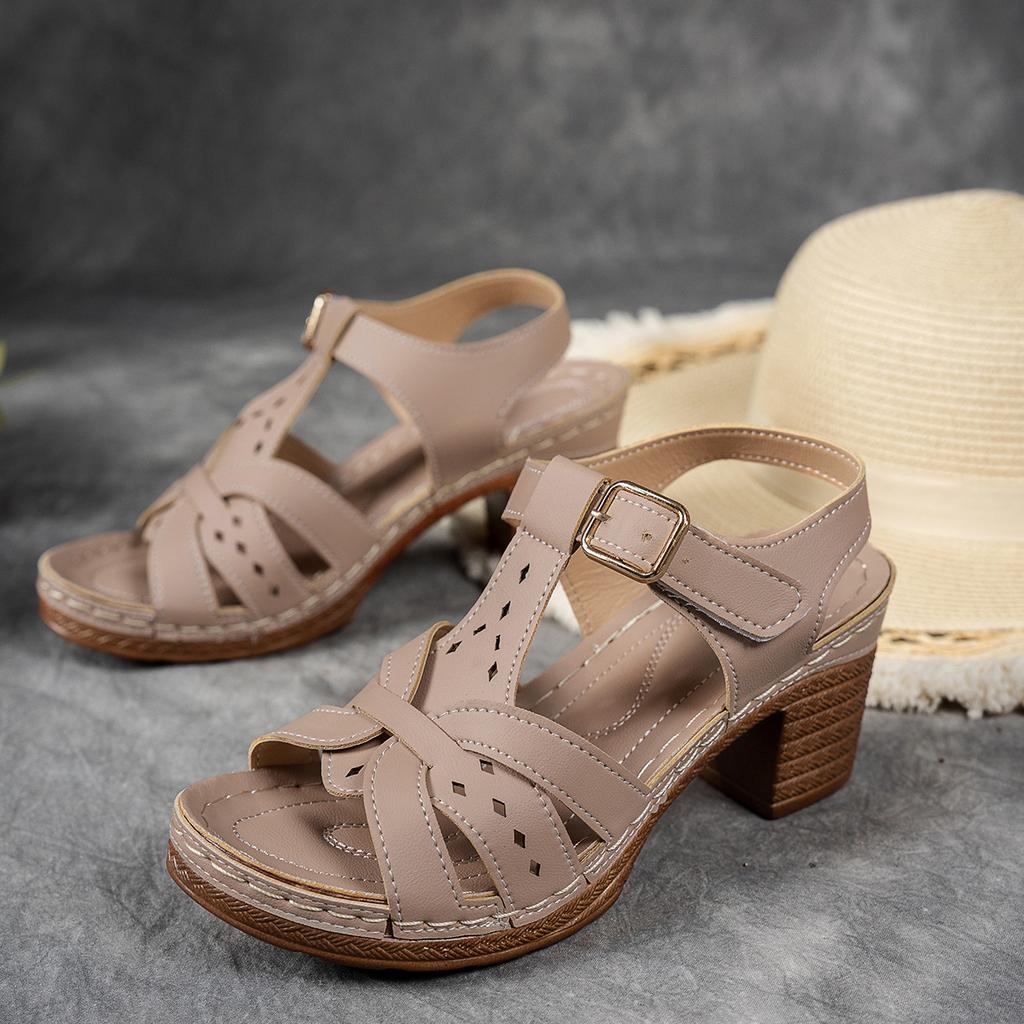 Shoes for Women Summer Fashion Women High Heel Platform Sandals Plus Size 36-43 Sandalias De Mujer Casual Beach Shoes