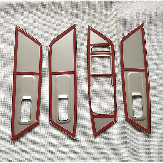 Fenster-Bedienfeld passend für Skoda Kodiaq 2016 2017 2018 Auto-Styling Zierleiste Abdeckung Innenraumzubehör