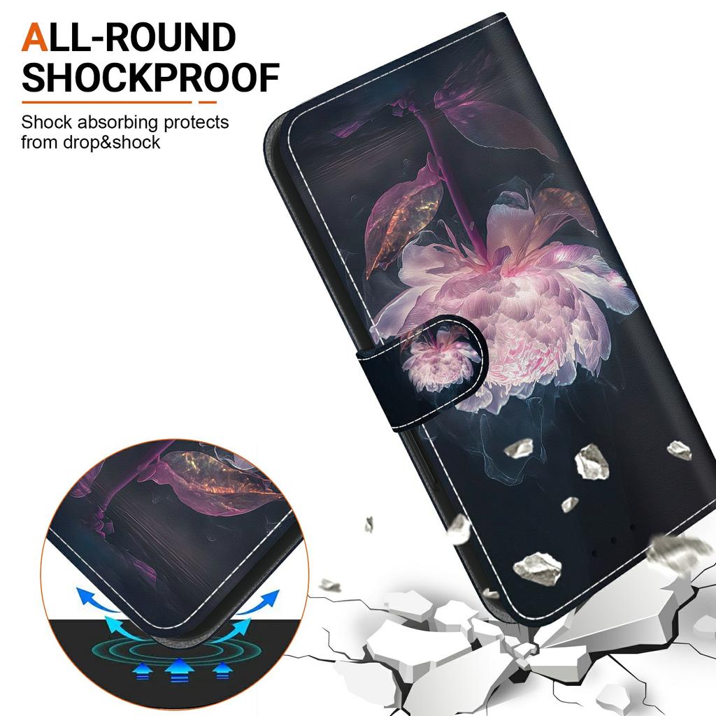 For Realme 15 Pro 5G/15 5G Wallet Phone Case Pattern Printing Leather Flip Cover with Strap