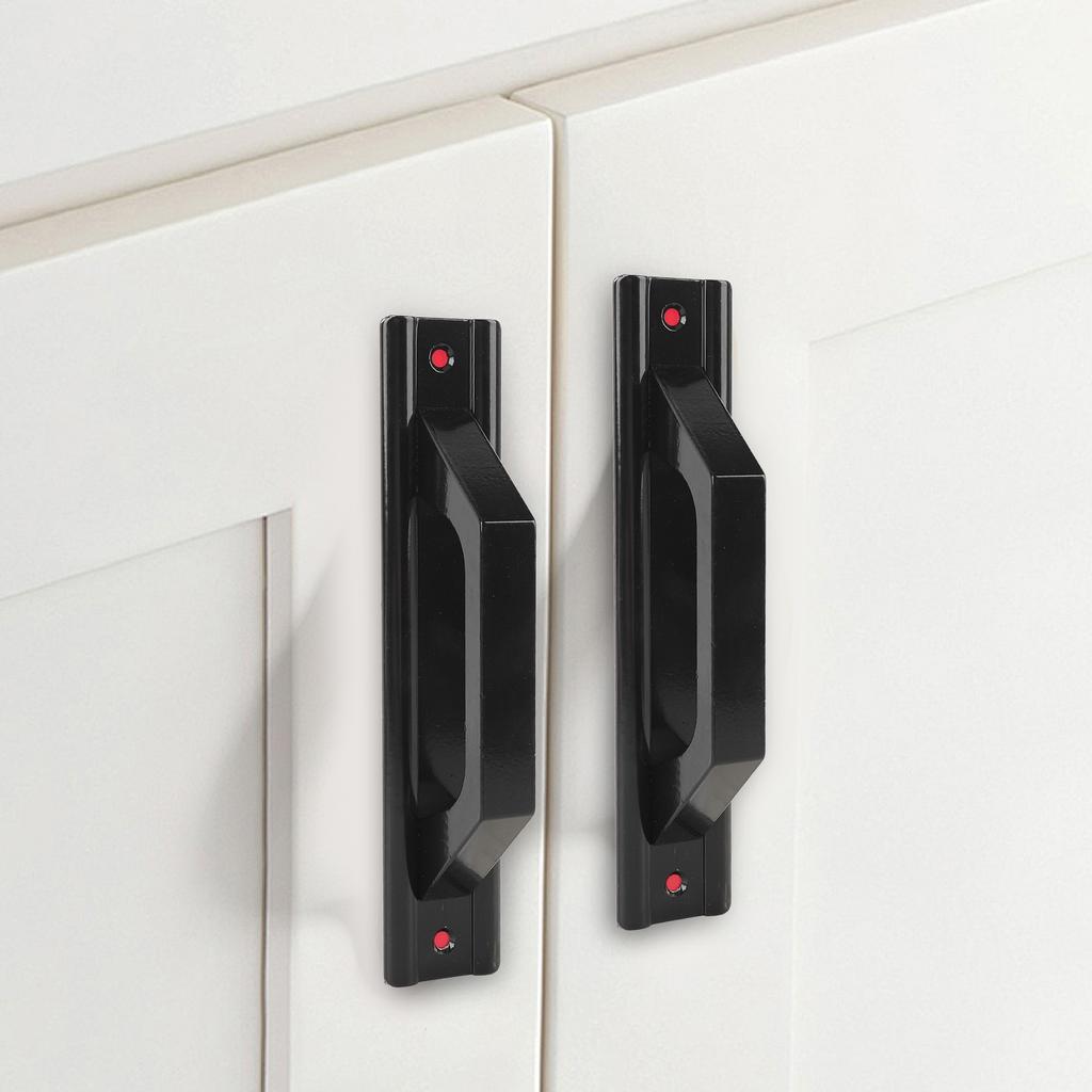 Sliding Door Handle Aluminum Alloy Punchless Minimalist Modern Door Pull Handle for Barn Cabinet Closet Door Drawer