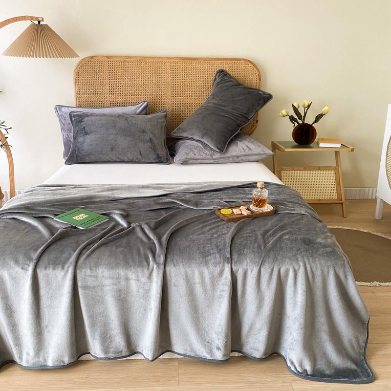 Фланелева флісова ковдра Тепла плюшева оксамитова накидка Темно-зелена постільна білизна Простирадло Покривало Домашній текстиль 200*230см Літня ковдра