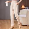 Past Women's Casual Warm Elastic Straight-Leg Trousers