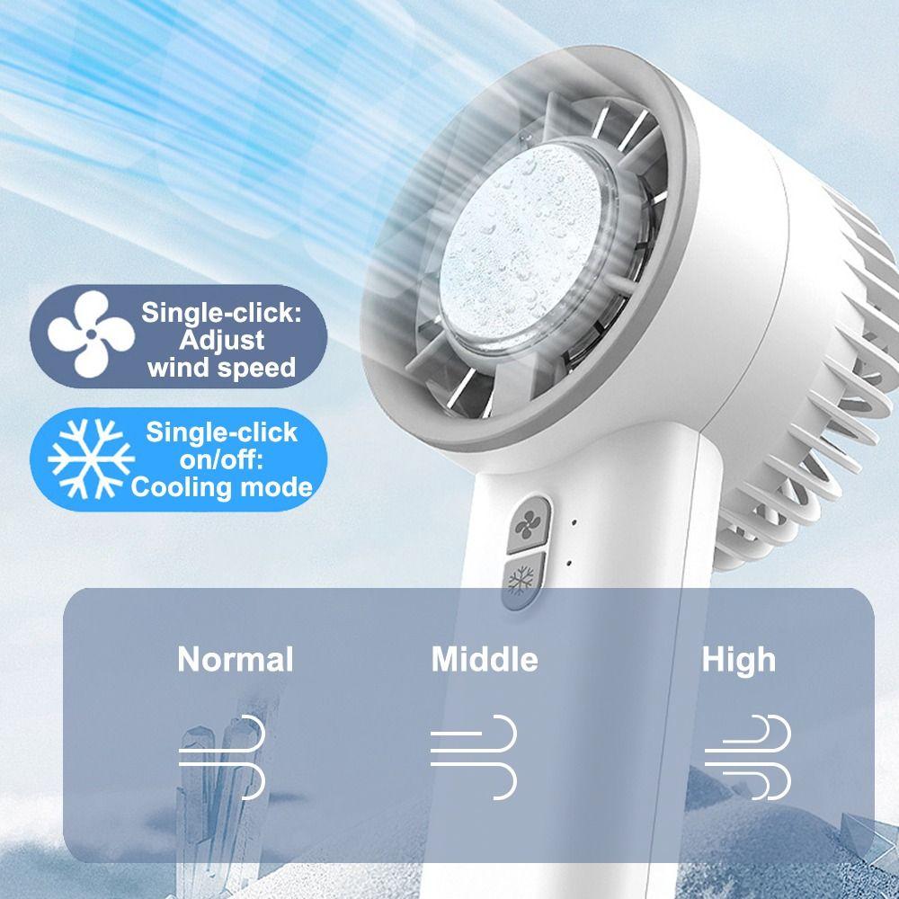 1 Seconds Instant Cooling Turbo Fan Foldable Electric Fan Handheld Cooling Fan Outdoor Camping