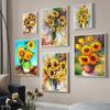 Van Gogh Sunflower Wall Art Poster Monet Abstract Vintage Mural Modern Home Decor Canvas Pictures Prints Living Room Decorate