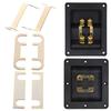 1Pair Double Line Speaker Connection Piece Four Column Terminals Socket Clip  Audio Junction Box