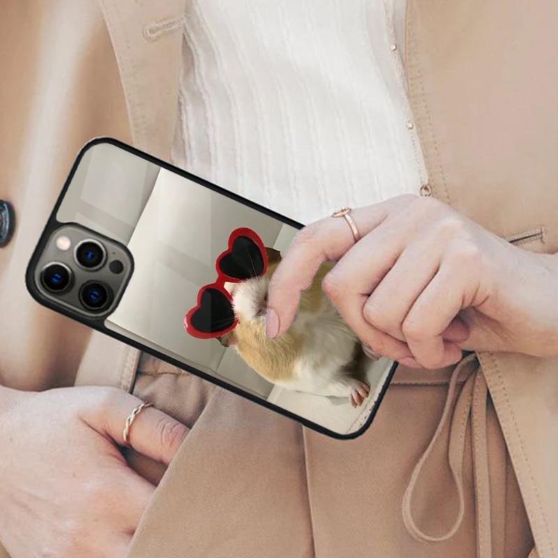 Funny Cute Hamster Magnetic Phone Case For APPLE iPhone 17 Air 16 14 13 12 Pro Max 15 Plus Wireless Charge With MagSafe Cover