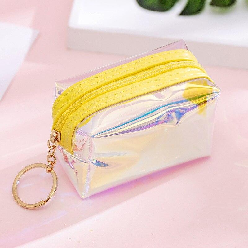 Transparent Women Coin Purse Zipper Cute Credit Card Holder Small Wallet Female Girl Lipstick Key Coin Storage Purses Pouch Bag